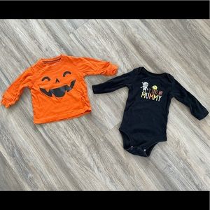 Halloween baby clothes shirts size 3 to 6 months